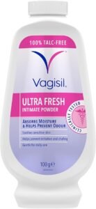 VAGISIL UltraFresh Intimate Powder for Daily Feminine Hygiene, Fresh Scent Deodorises & Prevents Odour, Talc-Free, 100 g 1 jh