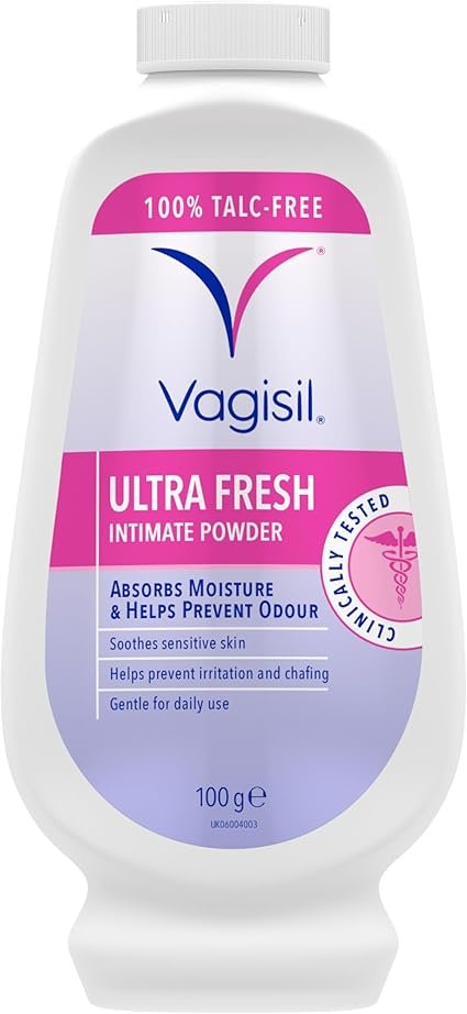 VAGISIL UltraFresh Intimate Powder for Daily Feminine Hygiene, Fresh Scent Deodorises & Prevents Odour, Talc-Free, 100 g 10 jh