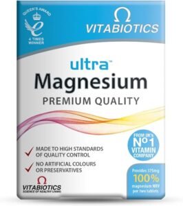 Magnesium Supplement Tablets, by Vitabiotics Ultra 3 fgd